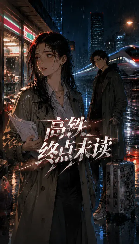高铁终点未读 · AI漫画 · 17923188814