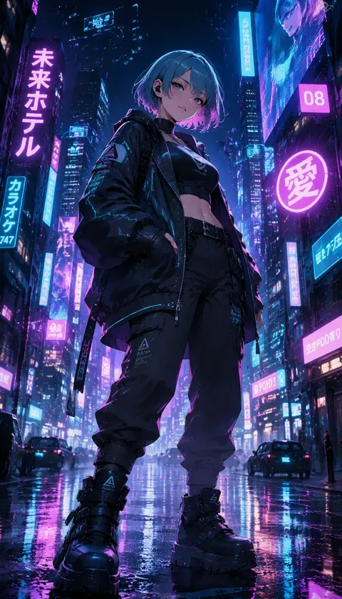 霓虹深夜巡游 · AI图集 · 温酒爱收藏