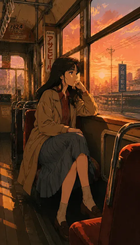 夕阳电车 · AI图集 · starryfishm