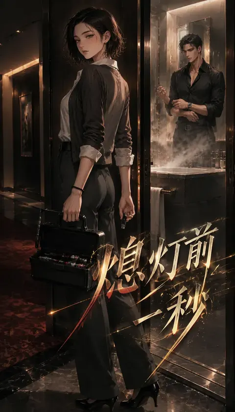 熄灯前一秒 · AI漫画 · 317238587