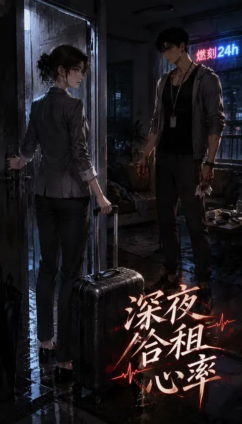 深夜合租心率 · AI漫画 · 拾光北