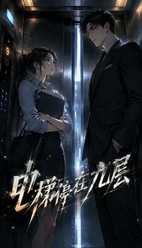 电梯停在九层 · AI漫画 · 余温狐狸