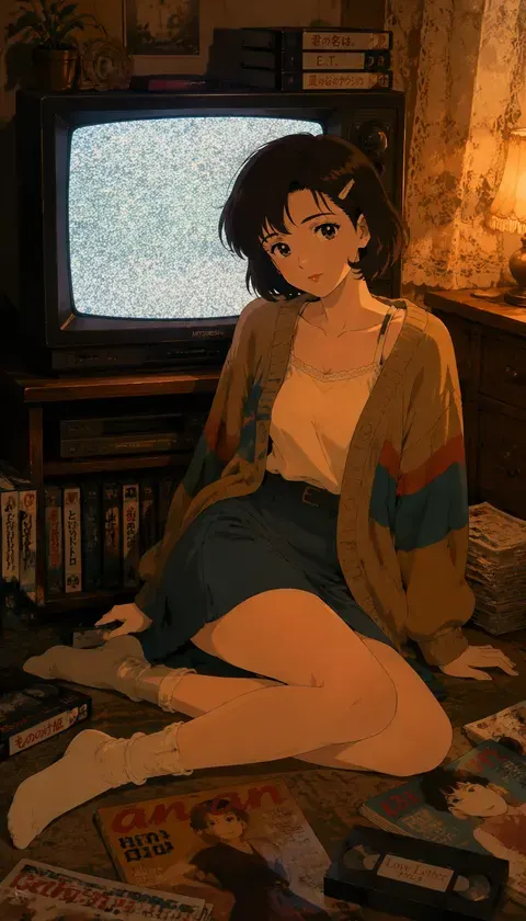 荧幕余温 · AI图集 · sunset_leaf