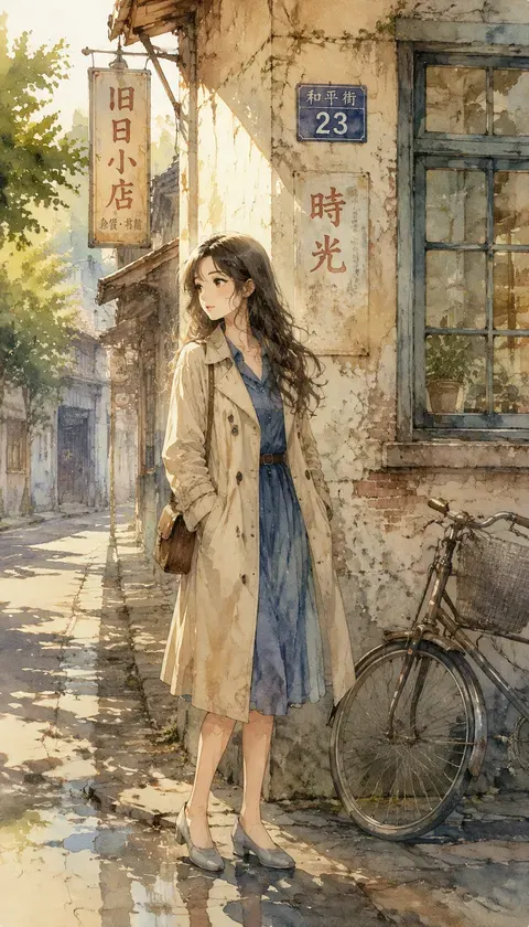 낡은 골목의 조수음 · AI 이미지 모음 · 雾岛潜水员