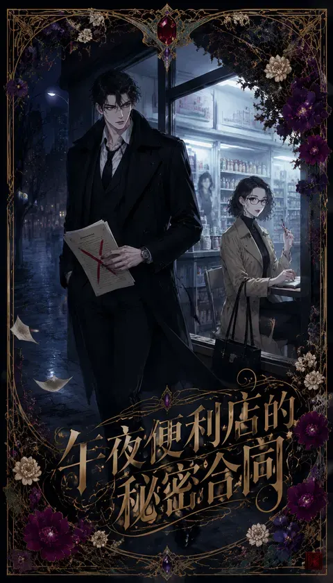 午夜便利店的秘密合同 · AI漫画 · 04548224