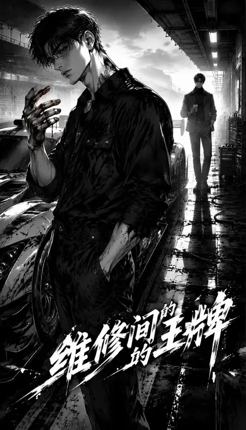 정비실의 에이스 제1화: 새벽 안개 · AI 만화 · 阿鲸猫