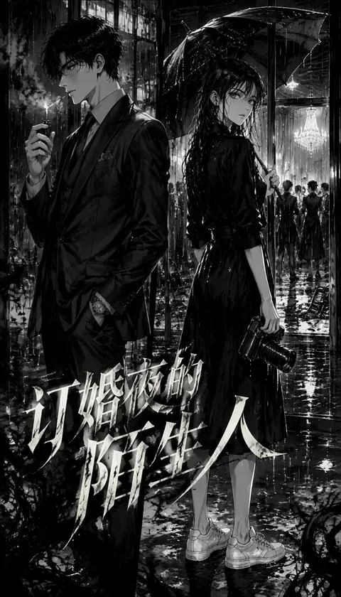 陌生订婚夜 · AI漫画 · 迟暮的潜水员