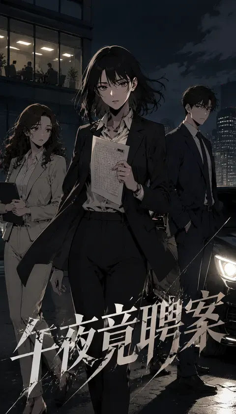 午夜竞聘案 · AI漫画 · 浮光猫