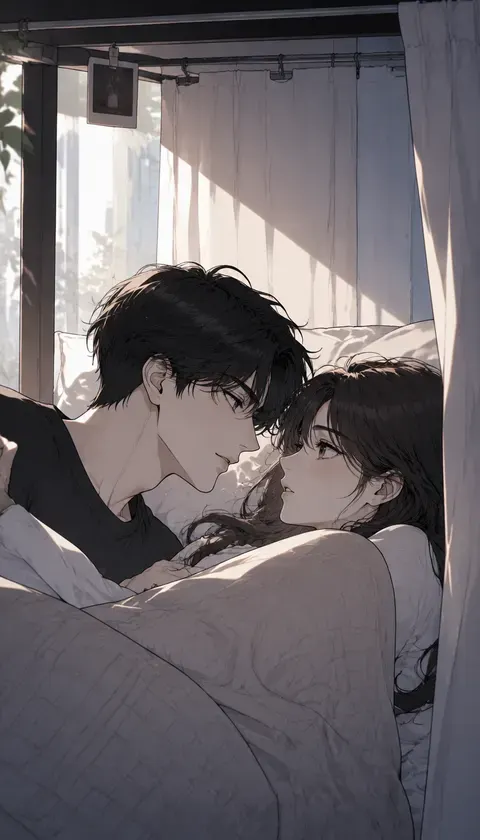 轻欲·清晨公寓床帘 · AI图集 · grey_rain