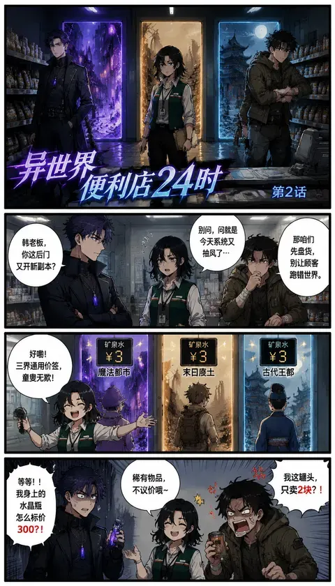 이세계 편의점 24시 제2화 · AI 만화 · 余温搭子
