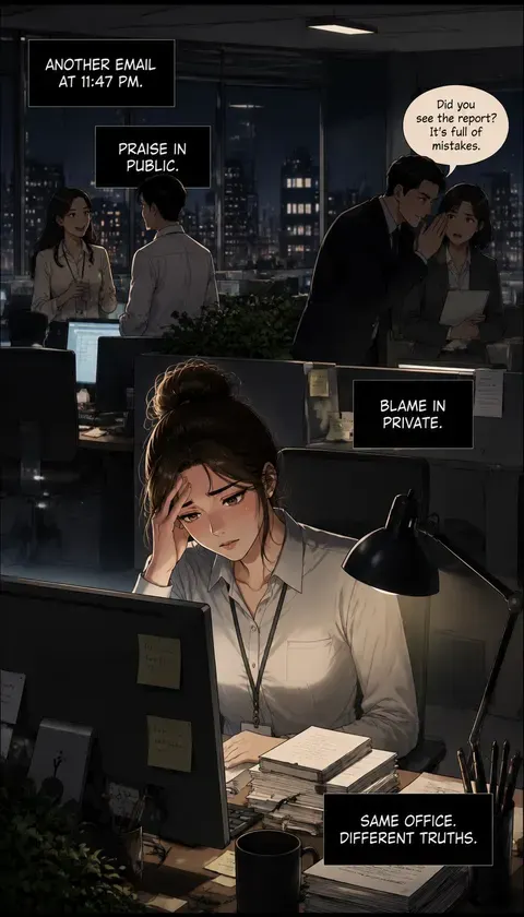 职场·开放工位深夜 · AI图集 · velvetroom