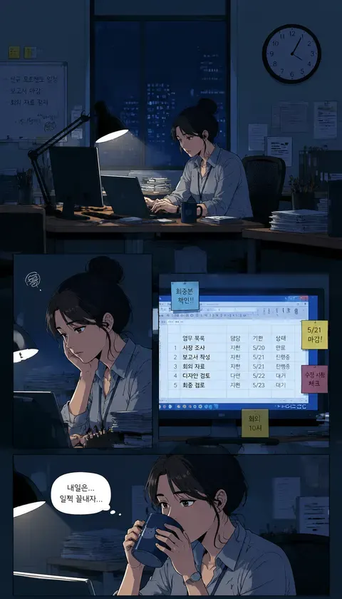 擦边·深夜加班的办公室 · AI图集 · 余温狐狸