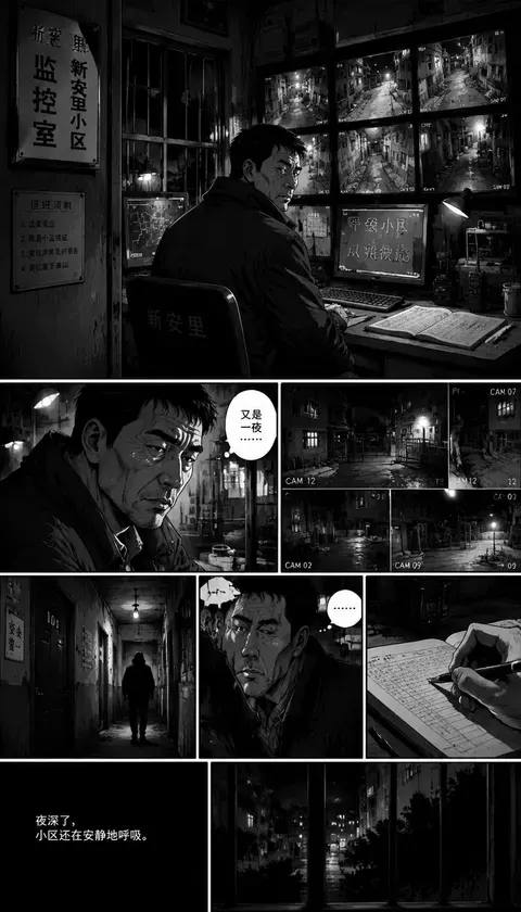 悬疑·老小区监控室 · AI图集 · greytrailb