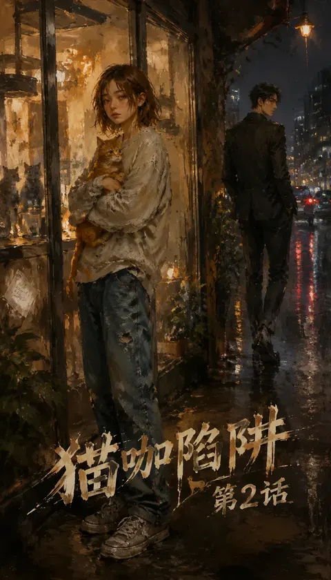 猫咖陷阱 · AI漫画 · 晚风旅人98