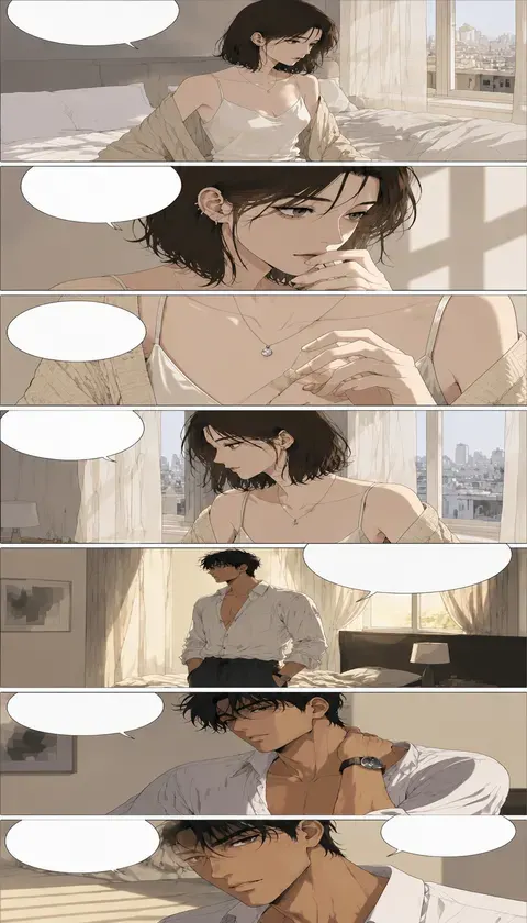 晨帘未解 제2화 · AI 만화 · cloud_view00