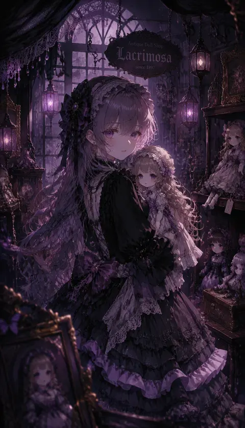 ゴシック·ロリータ·アンティーク人形店 · AI画像集 · 拾光的行者