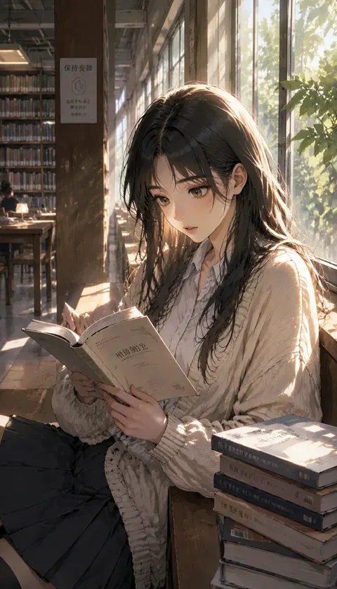 午后借阅 · Collection d’images IA · 南巷追更党78